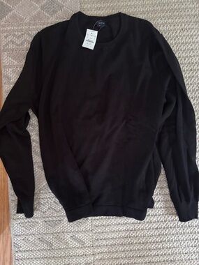 J. Crew Men's Black Crewneck Sweater